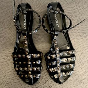 JIMMY CHOO Studded Jelly Sandals